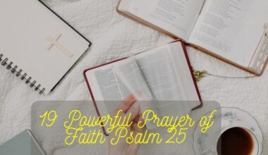 Prayer of Faith Psalm 25