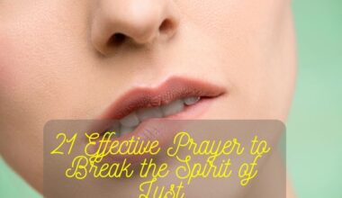 Prayer to Break the Spirit of Lust