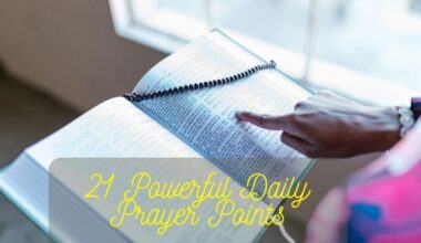 Daily Prayer Points