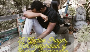 Prayer For Restoration of Broken Relationship