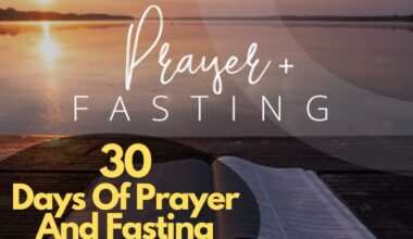 30 Days Of Prayer And Fasting
