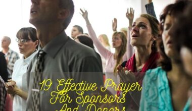 Effective Prayer For Sponsors And Donors