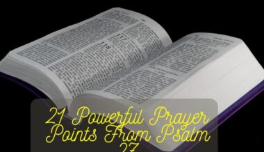Powerful Prayer Points From Psalm 27