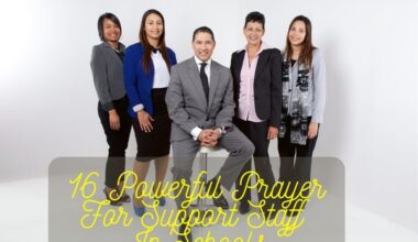 Powerful Prayer For Support Staff In Schools