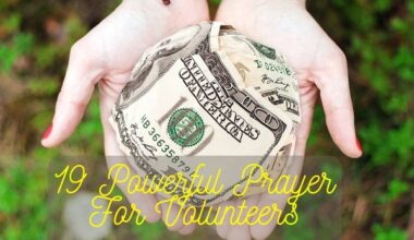 Powerful Prayer For Volunteers