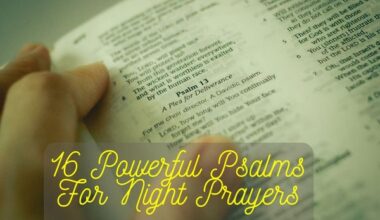 Powerful Psalms For Night Prayers