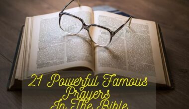 Powerful Famous Prayers in the Bible