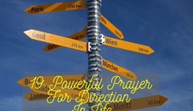 Powerful Prayer For Direction In Life