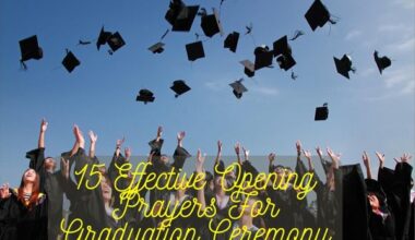 Effective Opening Prayers For Graduation Ceremony