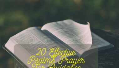 Effective Psalms Prayer For Guidance