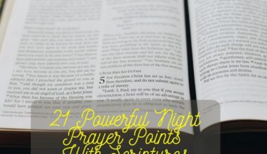 Powerful Night Prayer Points with Scriptures