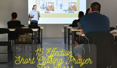 Effective Short Closing Prayer For Class