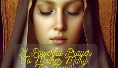 Prayer To Mother Mary For Family