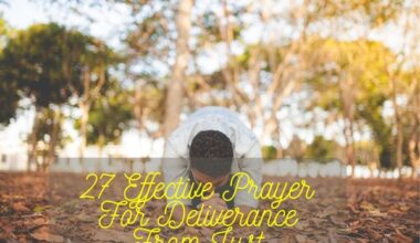 Effective Prayer For Deliverance From Lust