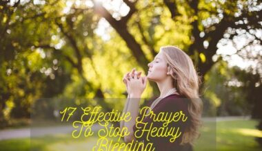 Effective Prayer To Stop Heavy Bleeding