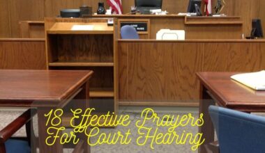 Effective Prayers For Court Hearing