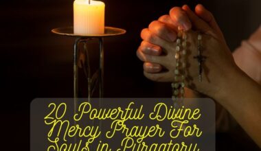 Divine Mercy Prayer For Souls in Purgatory