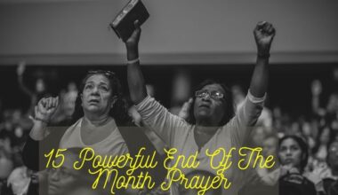 End Of The Month Prayer
