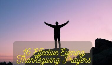 Evening Thanksgiving Prayers