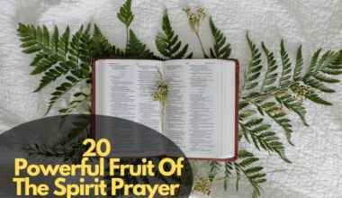 Fruit Of The Spirit Prayer