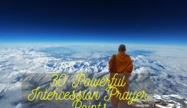 Intercession Prayer Points