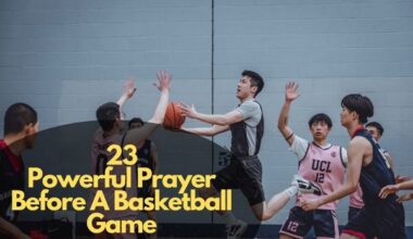 Prayer Before A Basketball Game
