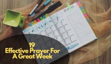 Prayer For A Great Week