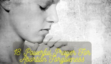Prayer For Abortion Forgiveness