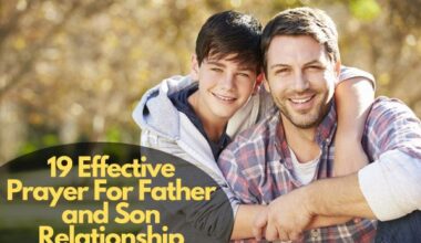 Prayer For Father and Son Relationship