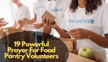 Prayer For Food Pantry Volunteers