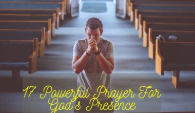 Prayer For God's Presence