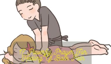 Prayer For Healing Of Back Pain
