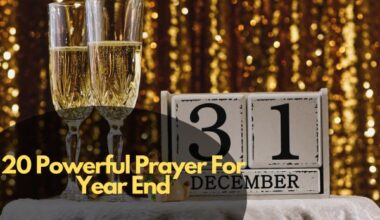 Prayer For Year End
