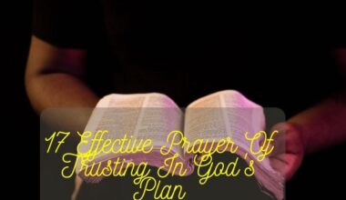 Prayer Of Trusting In God's Plan