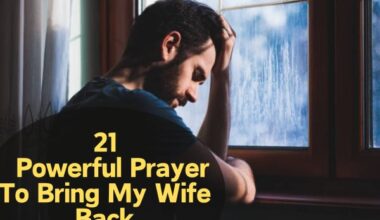 Prayer To Bring My Wife Back