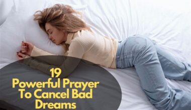 Prayer To Cancel Bad Dreams