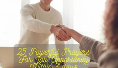 Prayers For Job Opportunity Within 3 days
