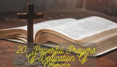 Prayers Of Dedication Of Offering