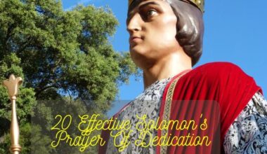 Solomon's Prayer Of Dedication