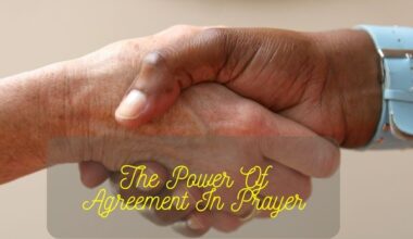 The Power Of Agreement In Prayer