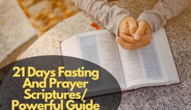 21 Days Fasting And Prayer Scriptures/ Powerful Guide