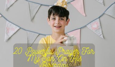 Prayer For My Son On His Birthday