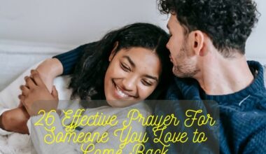 Prayer For Someone You Love to Come Back