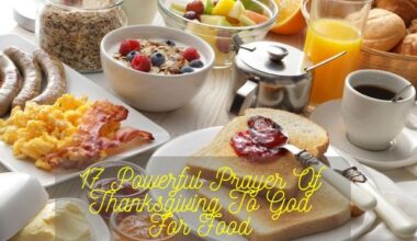 Prayer Of Thanksgiving To God For Food