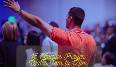 Prayer Watch 9am to 12pm