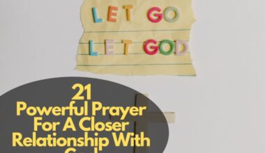 Prayer For A Closer Relationship With God